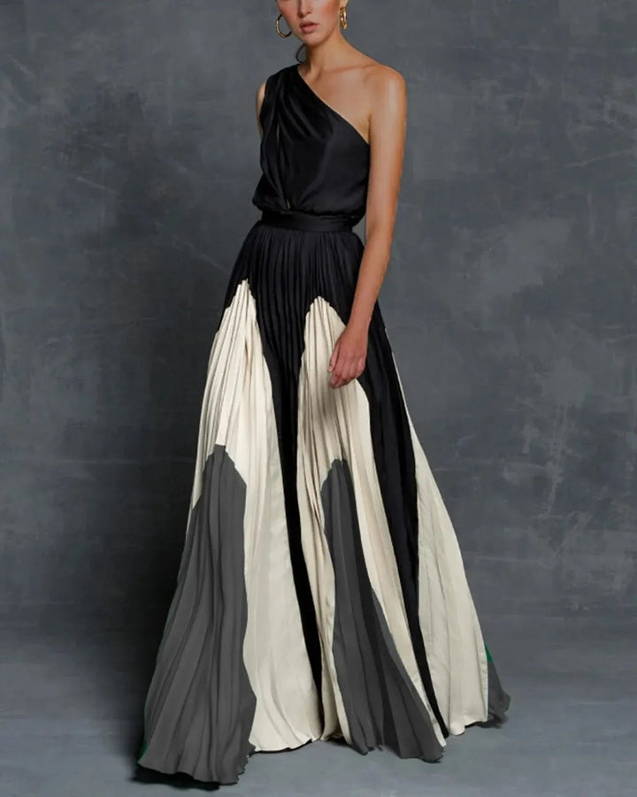 Sunny - Elegant One Shoulder Maxi Dress