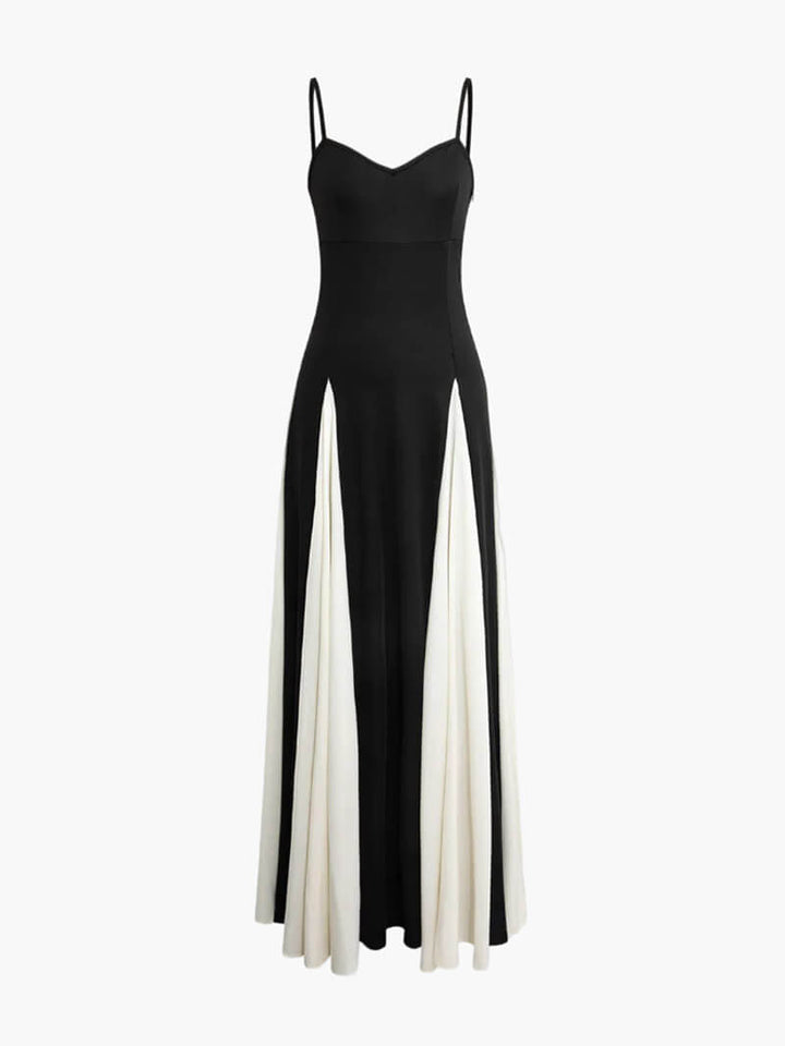 Paloma - Elegant Black &amp; White Maxi Dress
