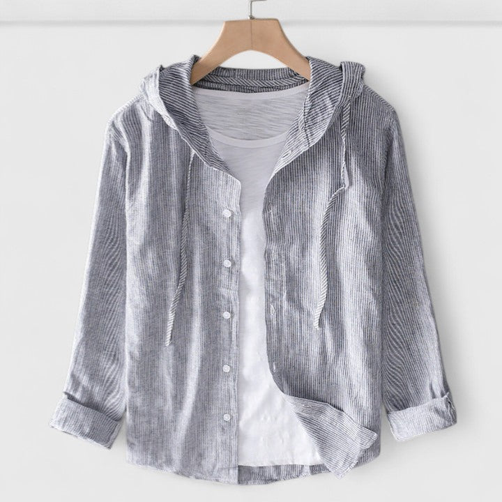 Demi - Elegant Hooded Spring Blouse