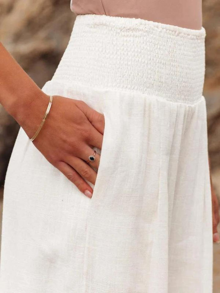 Susan - Flowing Beach Pants with Wide Legs