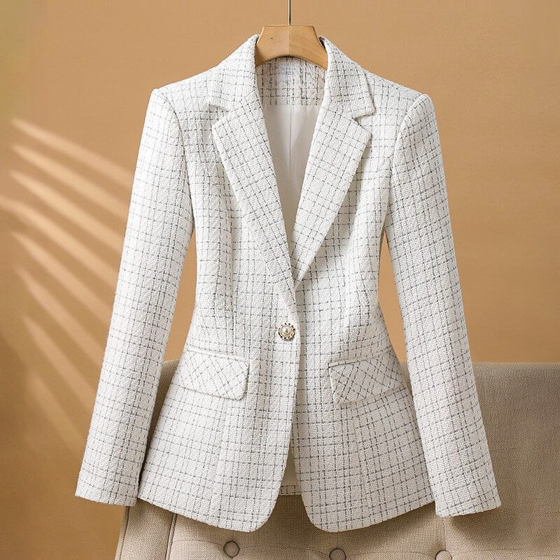 Olivia - Women Boucle Tweed Blazer