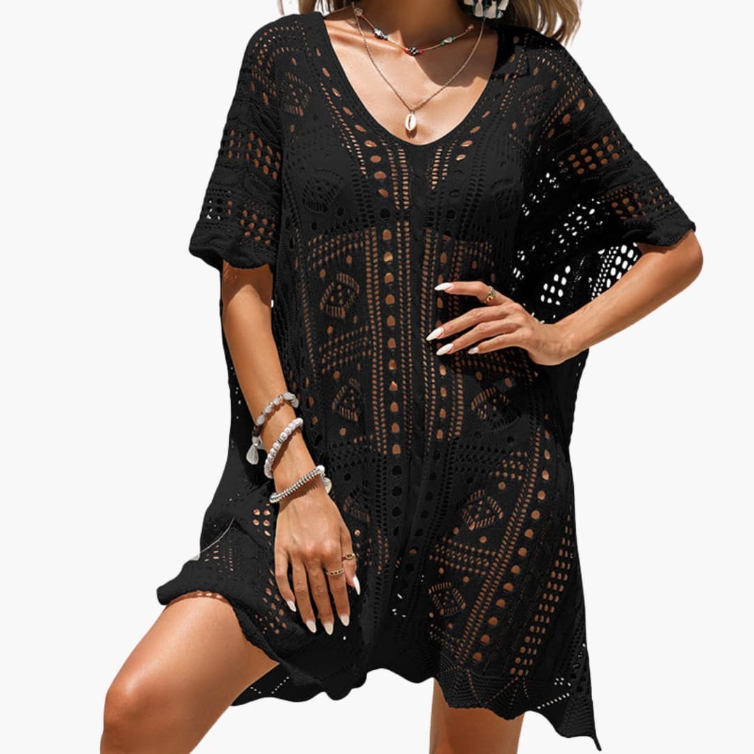 Amanda - Women’s Crochet Beach Cover Up Dress