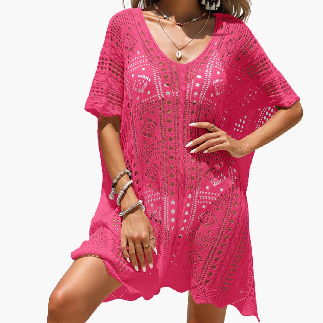 Amanda - Women’s Crochet Beach Cover Up Dress