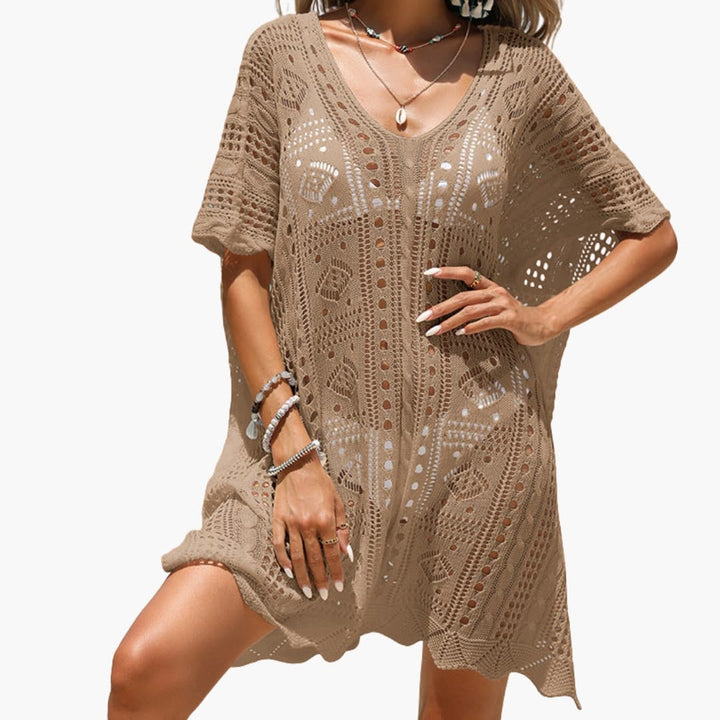Amanda - Women’s Crochet Beach Cover Up Dress