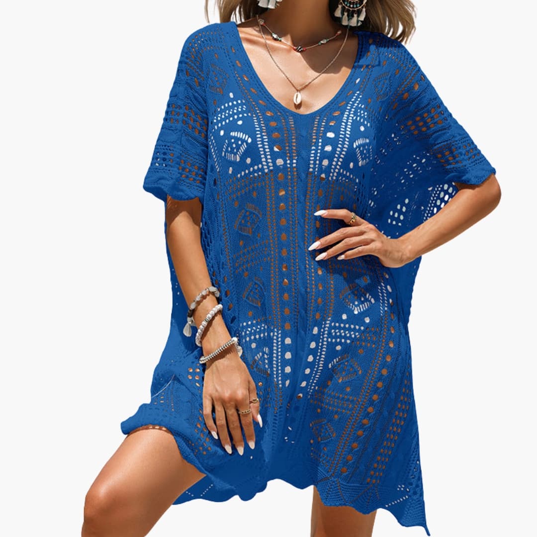 Amanda - Women’s Crochet Beach Cover Up Dress