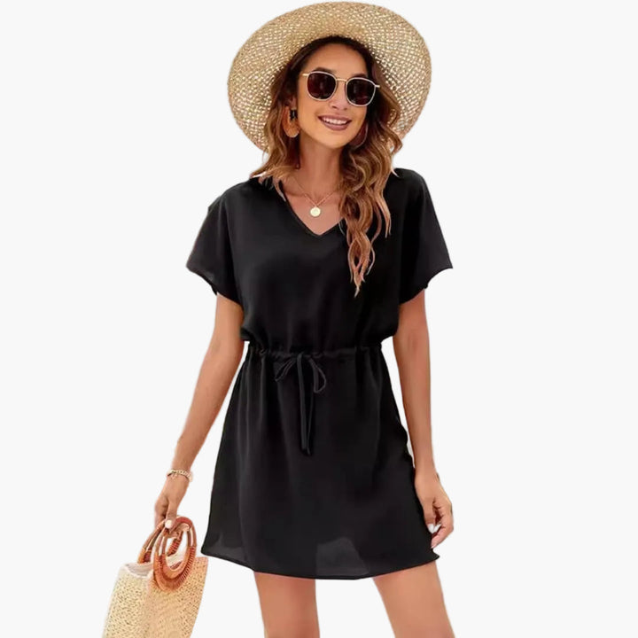 Lena - Women’s V Neck Mini Sundress