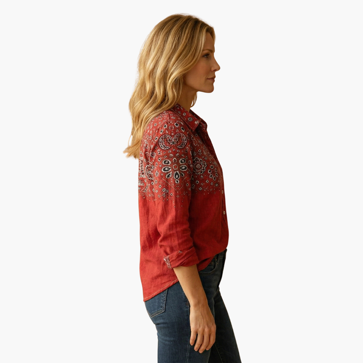 Vera - Women’s Classic Collared Long Sleeve Shirt