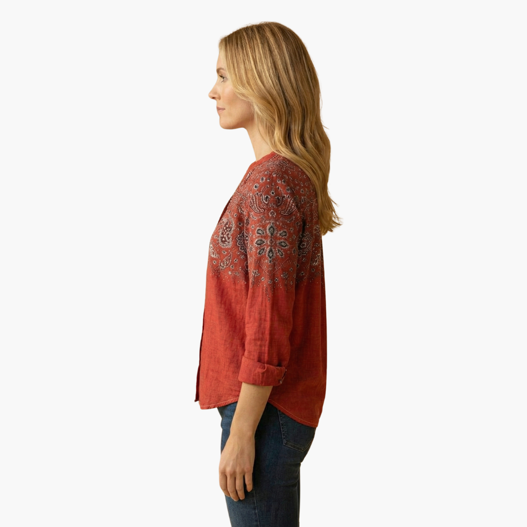 Vera - Women’s Classic Collared Long Sleeve Shirt
