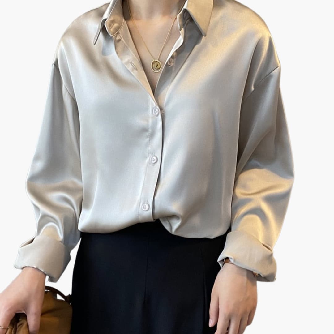 Eloise - Elegant Women’s Collared Long Sleeve Blouse