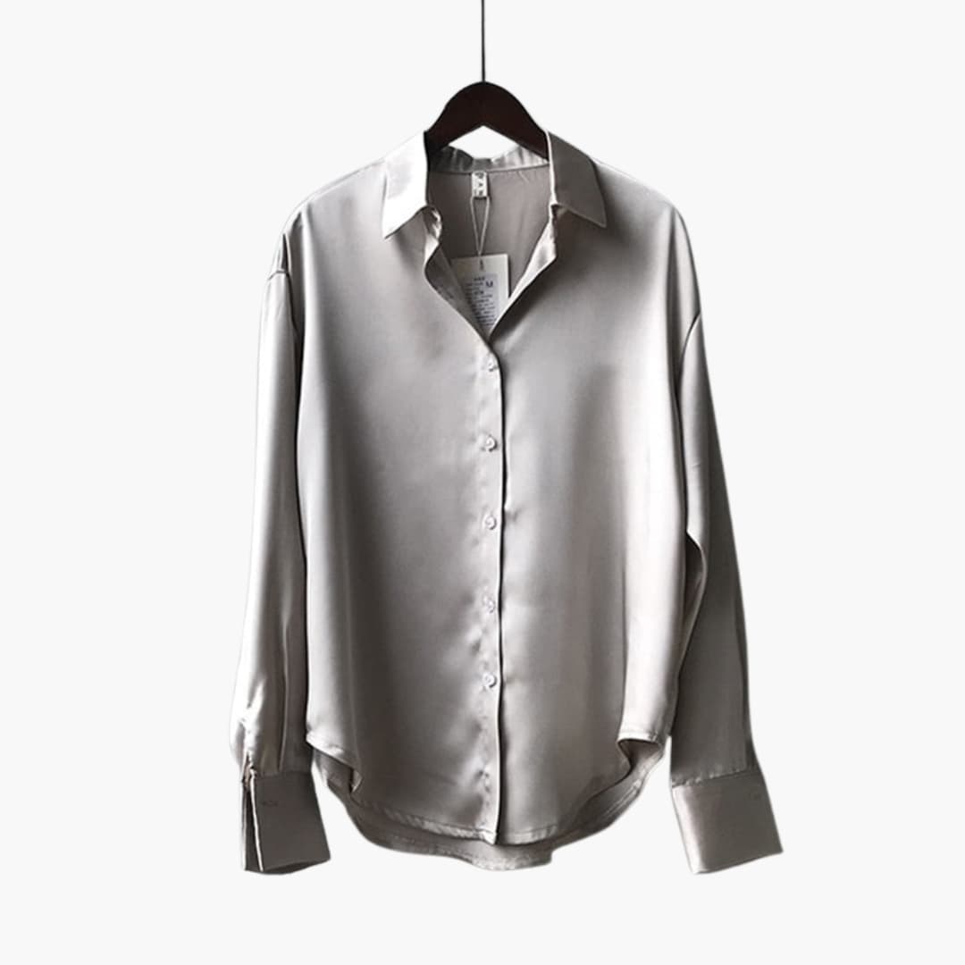 Eloise - Elegant Women’s Collared Long Sleeve Blouse