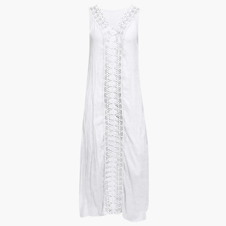 Marta - Women’s White Spring Maxi Dress