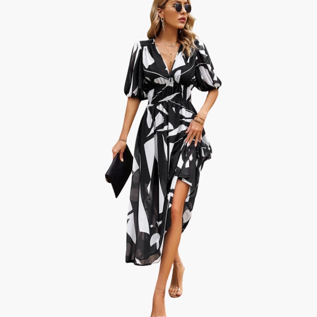 Rose - Women’s Summer Floral Midi Dress