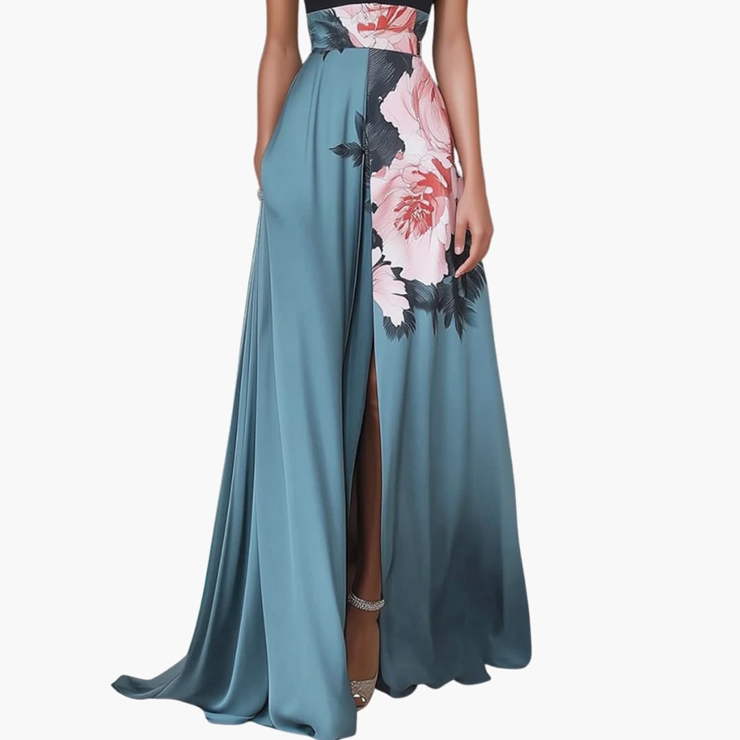 Alani - Women’s Sleeveless Maxi Dress with Side Slit