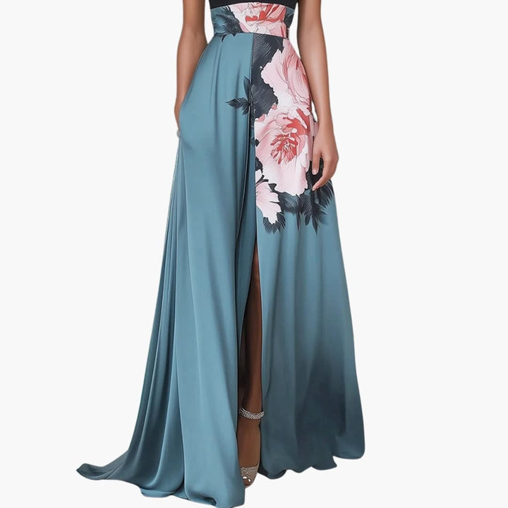 Alani - Women’s Sleeveless Maxi Dress with Side Slit
