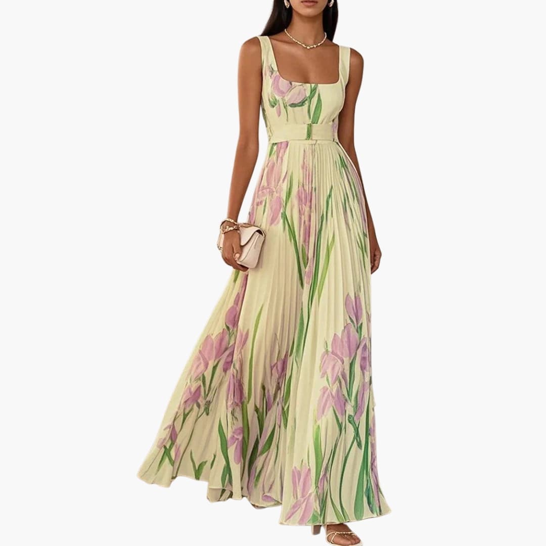 Arrie - Square Neck Summer Maxi Dress