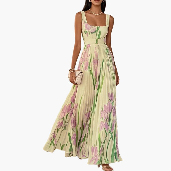 Arrie - Square Neck Summer Maxi Dress