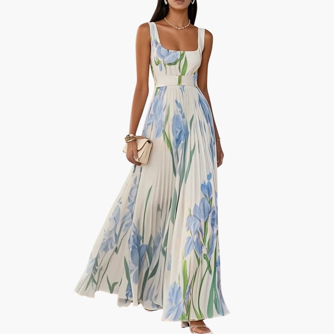Arrie - Square Neck Summer Maxi Dress