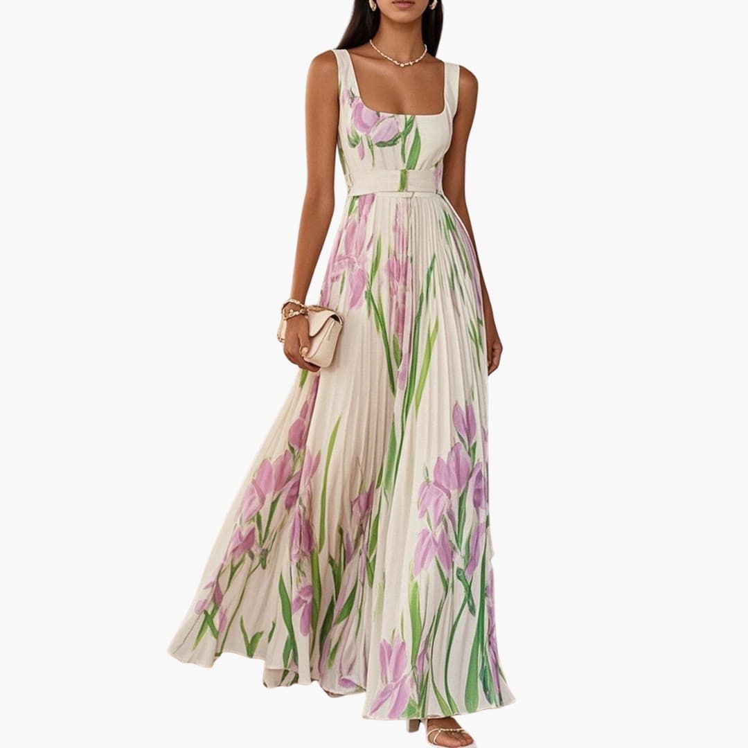 Arrie - Square Neck Summer Maxi Dress