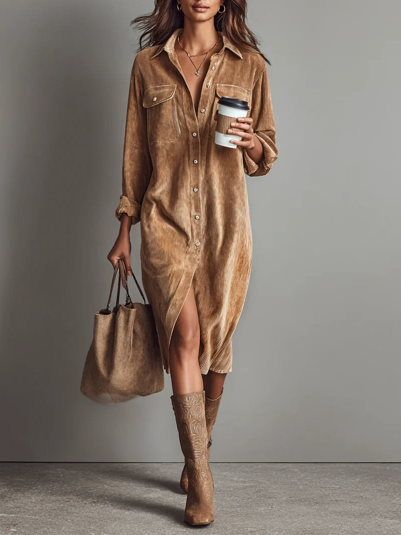 Elle - Women Chic Flared Hem Dress