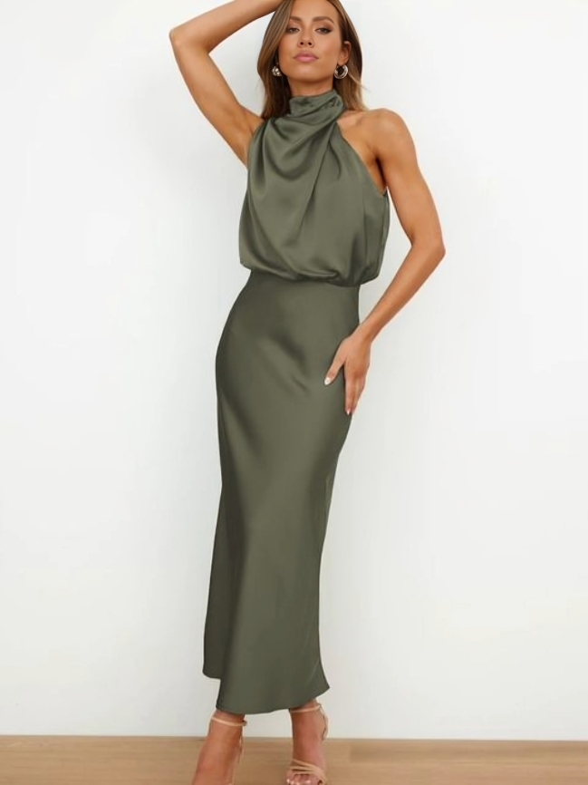 Faith - Women’s Chic Halter Evening Dress