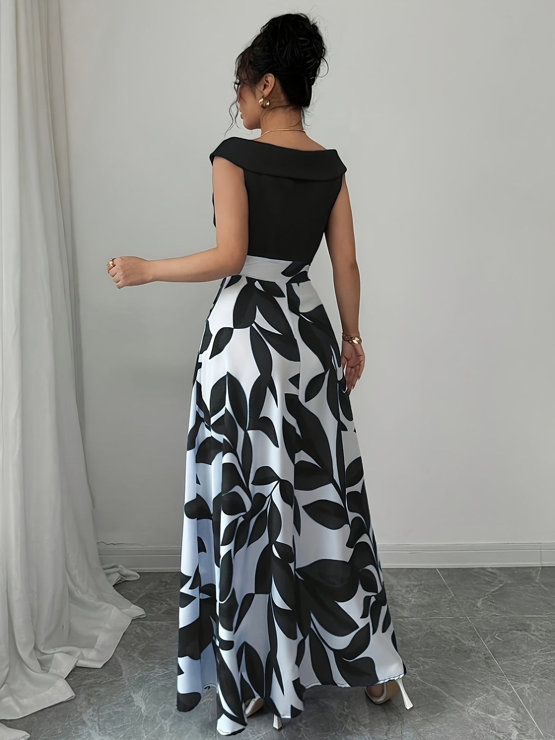 Elle - Elegant Floral Maxi Sundress