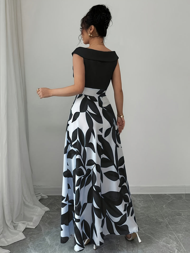 Elle - Elegant Floral Maxi Sundress