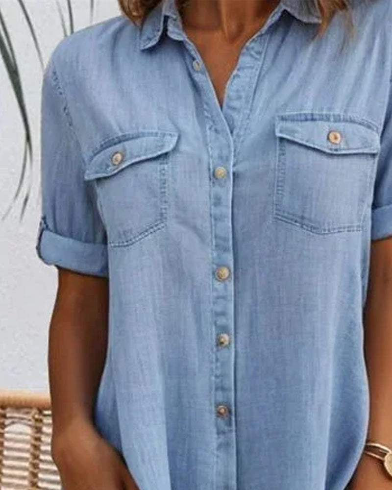 Jennifer - Lightweight Denim-look Dress Women