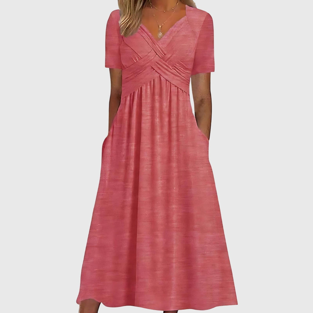 Viola - Women Midi Dress With Tummy Control