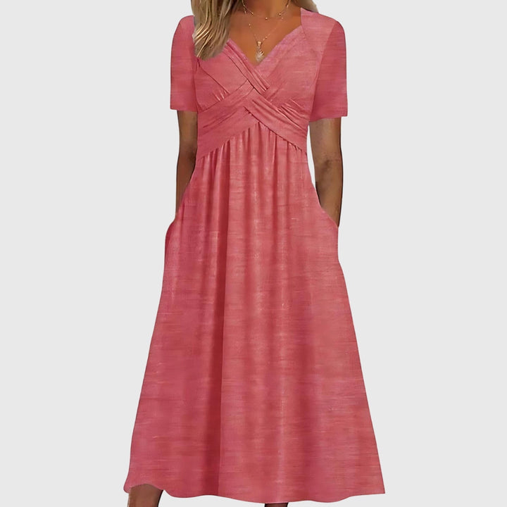 Viola - Women Midi Dress With Tummy Control