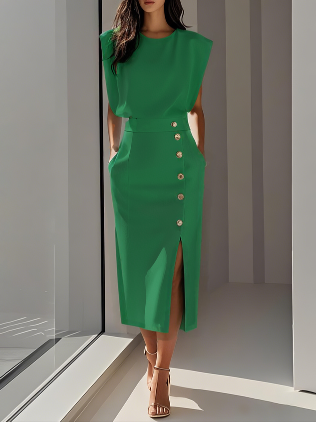Aspen - Effortless Women Formal Midi Dress