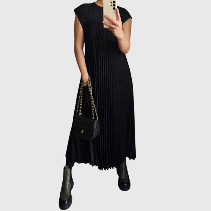 Mariana - Elegant Plated Sleeveless Women Dress