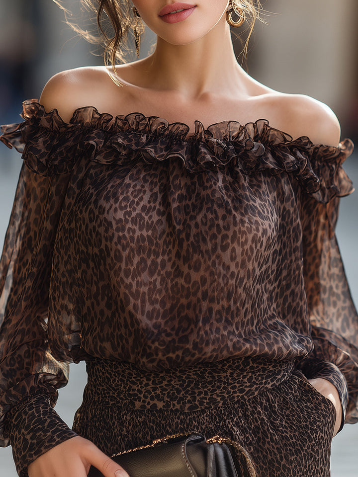 Isla - Off Shoulder Ruffle Neck Blouse