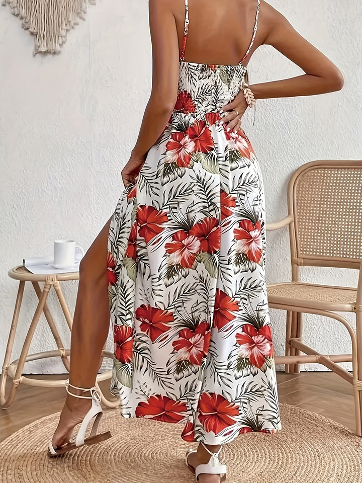 Lora - Elegant Floral Maxi Sundress For Women