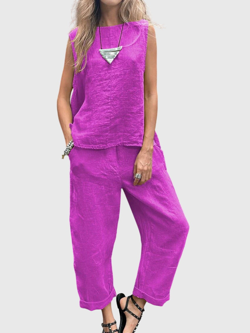 Sabrina - Elegant Blouse &amp; Pants Set