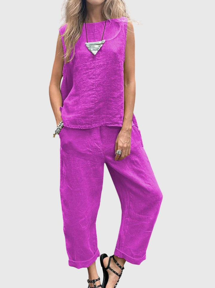 Sabrina - Elegant Blouse &amp; Pants Set