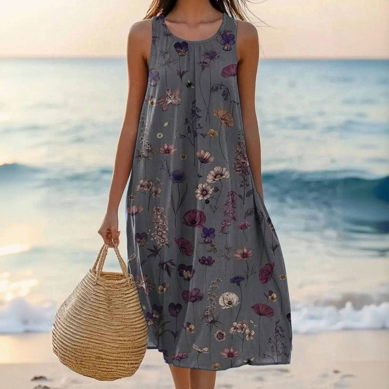 Amanda - Elegant Breeze Floral Sundress