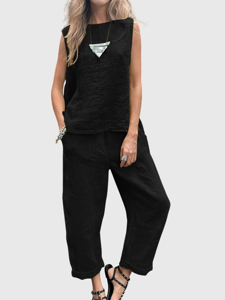 Sabrina - Elegant Blouse &amp; Pants Set