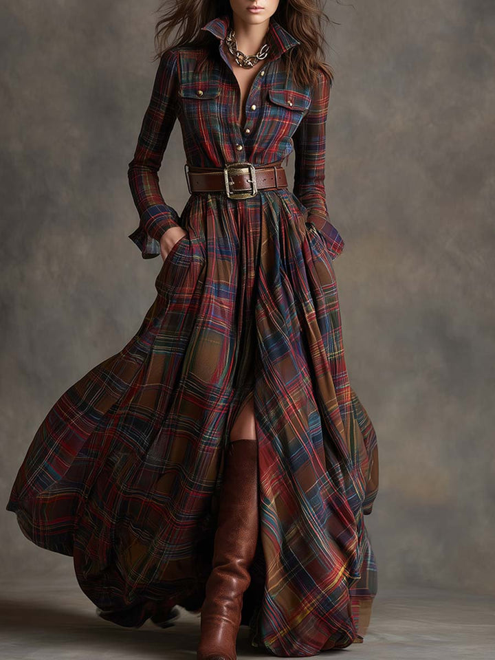 Felicity - Button-Up Maxi Shirt Dress For Women