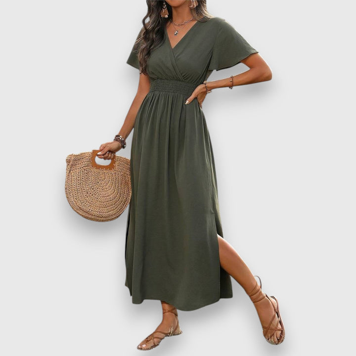 Greysen – Elegant V-Neck Summer Dress