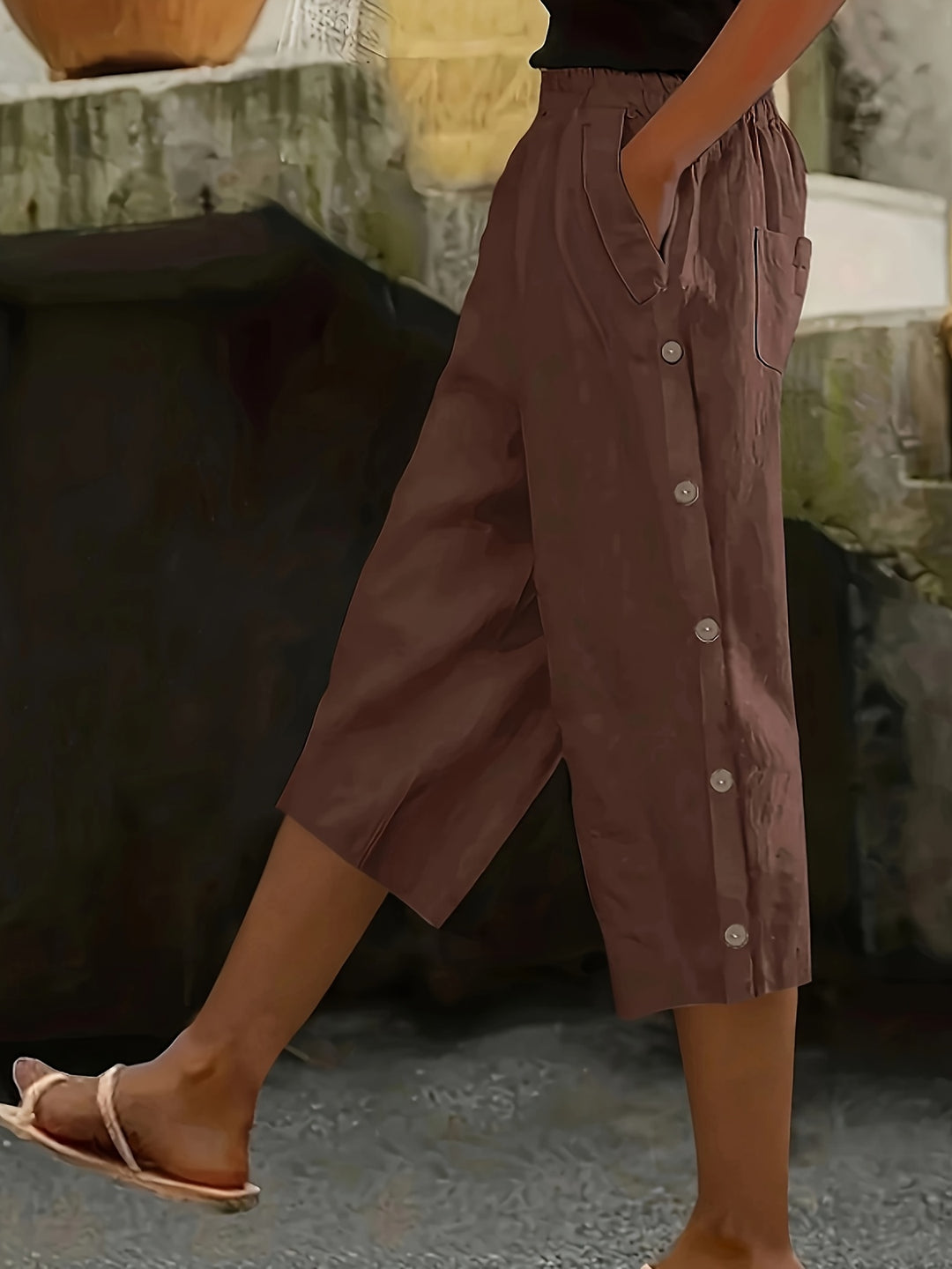 Luna - Casual Three-Quarter Summer Pants