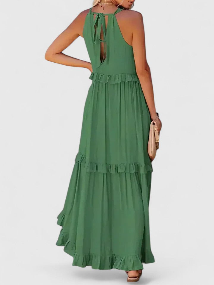 Shannon - Elegant Ruffle Flowy Dress For Women