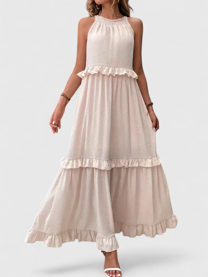 Shannon - Elegant Ruffle Flowy Dress For Women