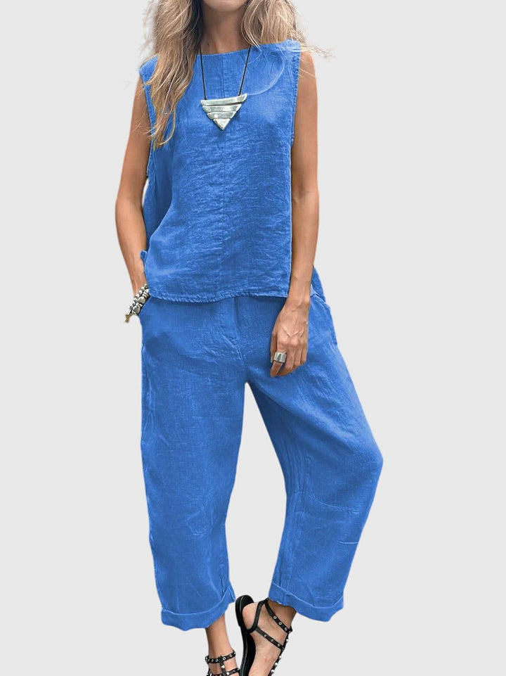 Sabrina - Elegant Blouse &amp; Pants Set