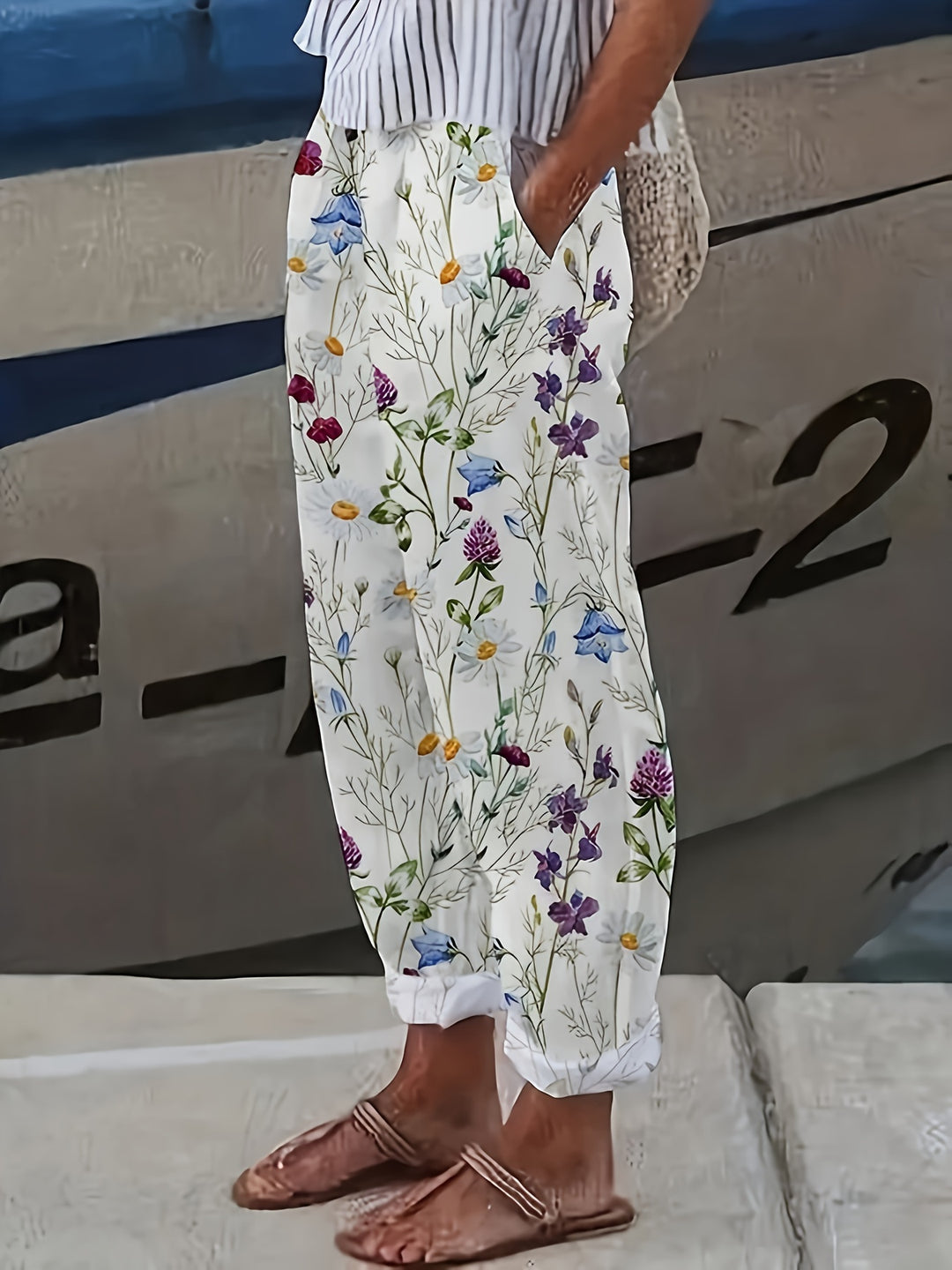 Kate - Floral Print Versatile Summer Pants