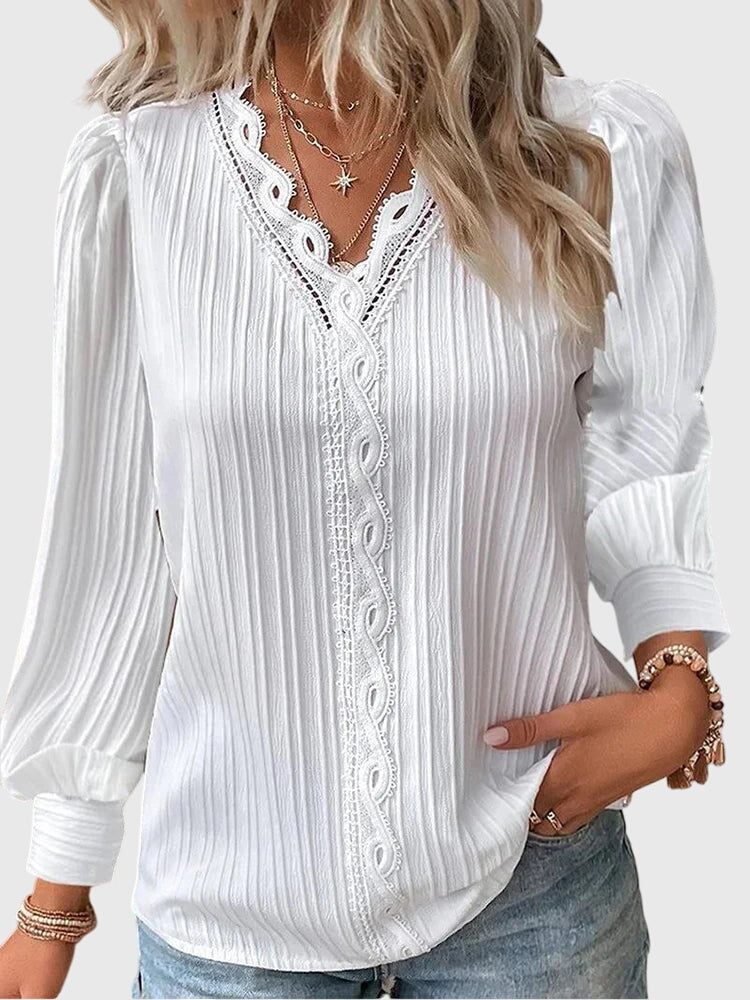Andrea - Elegant Pullover Spring Blouse
