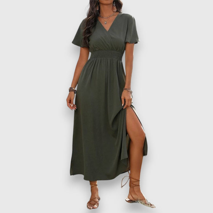 Greysen – Elegant V-Neck Summer Dress