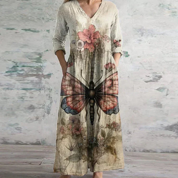 Kristen - Elegant Retro Maxi Dress