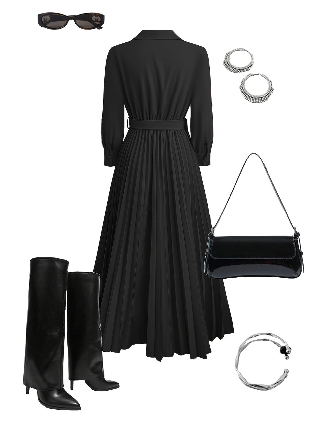 Margot  - Everyday Elegance Plated Dress