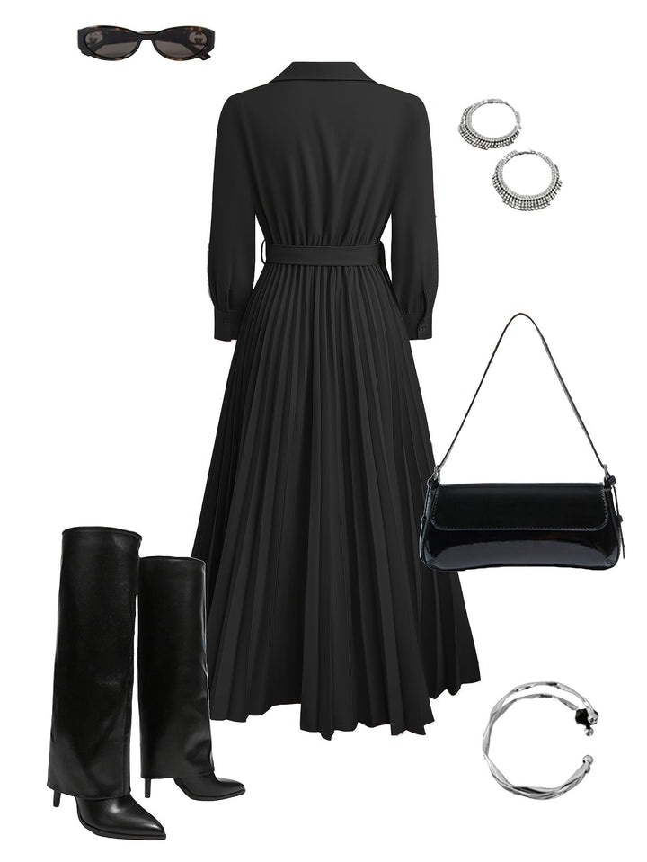 Margot  - Everyday Elegance Plated Dress