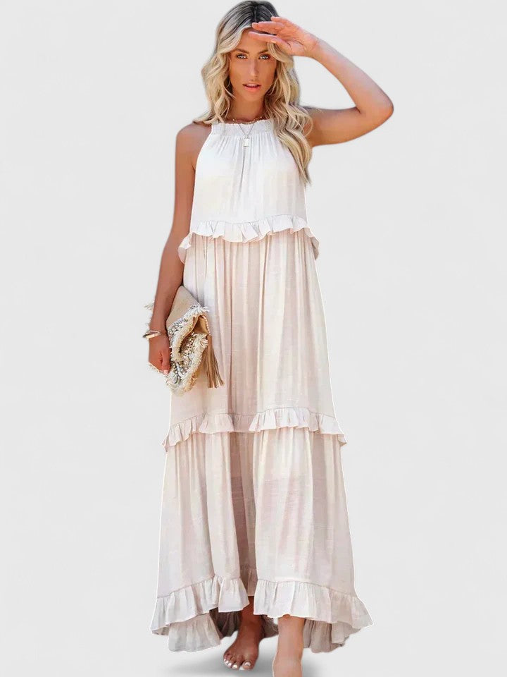 Shannon - Elegant Ruffle Flowy Dress For Women